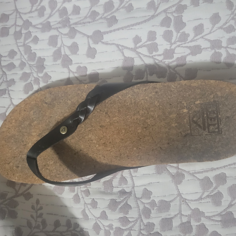 Black Cork Sole Sandals